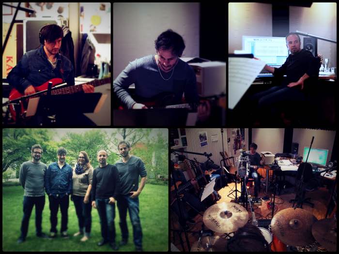 Studio Session Dave Demuth, Lukas Schwengeler, Christoph Steiner, Lorenz Schaller